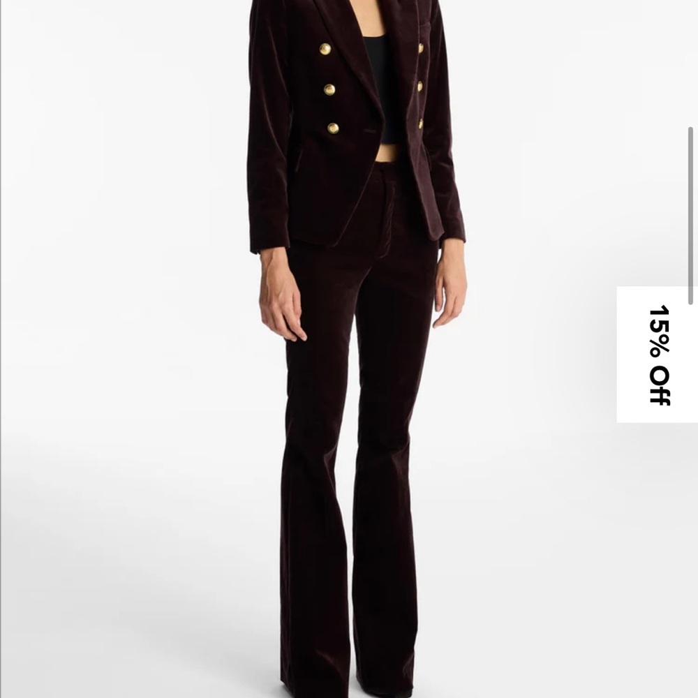 ALC Sophie II Velvet pant , chocolate plum - NWT